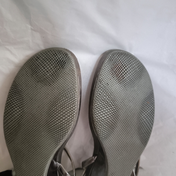Prada Silver metallic Jeweled  Sandals size 38 - Picture 13 of 16